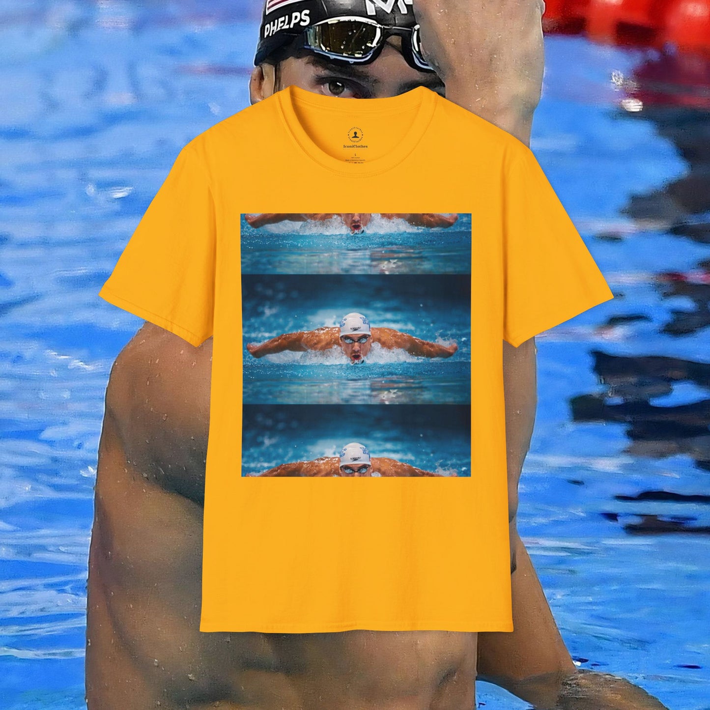 Michael Phelps: The Legend in Blue - Iconic T-Shirt