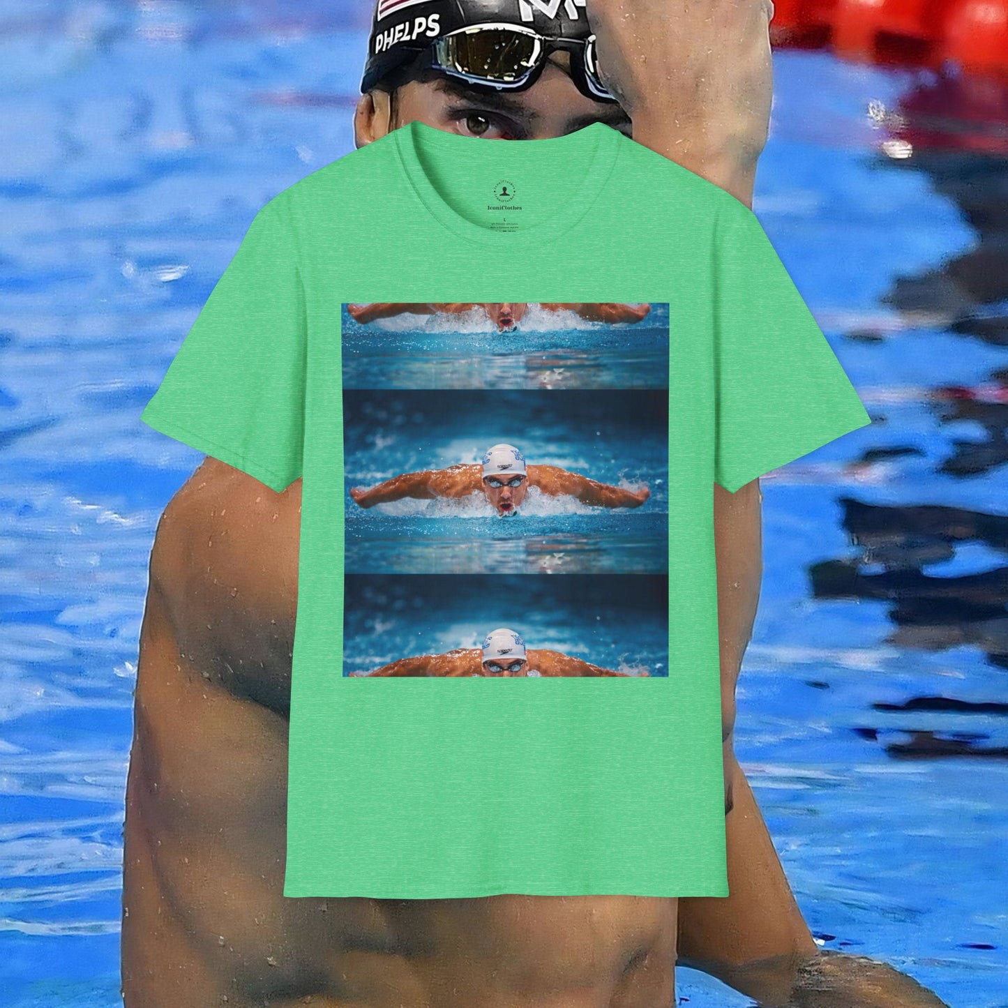 Michael Phelps: The Legend in Blue - Iconic T-Shirt