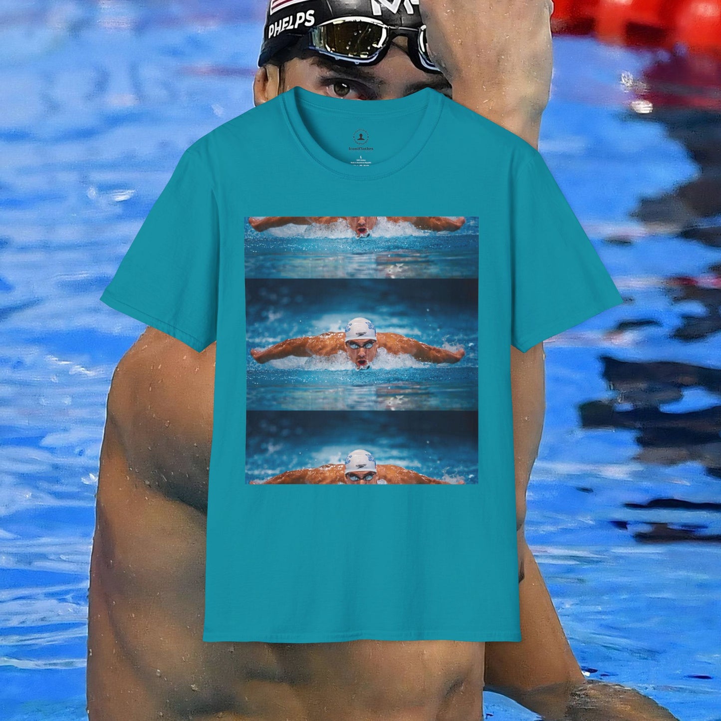 Michael Phelps: The Legend in Blue - Iconic T-Shirt