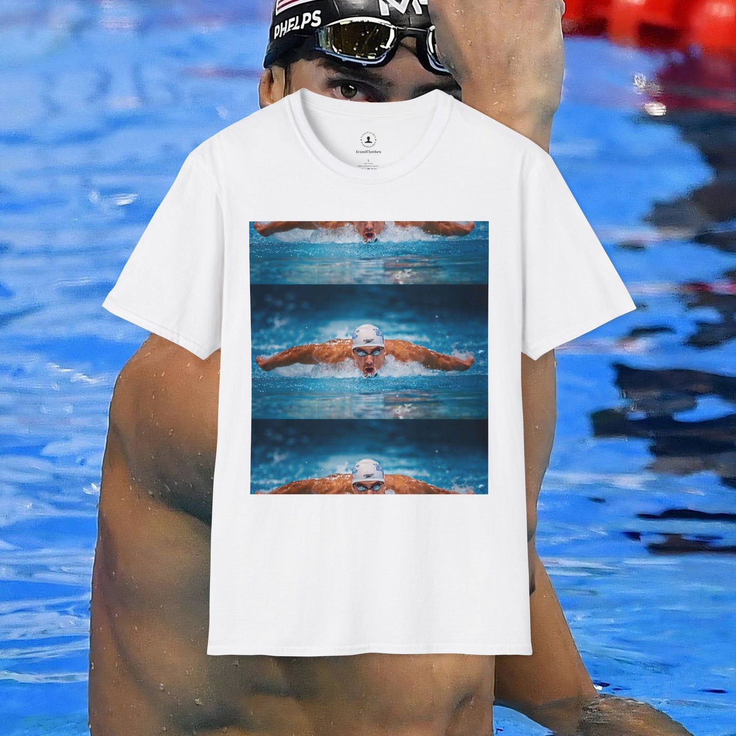 Michael Phelps: The Legend in Blue - Iconic T-Shirt