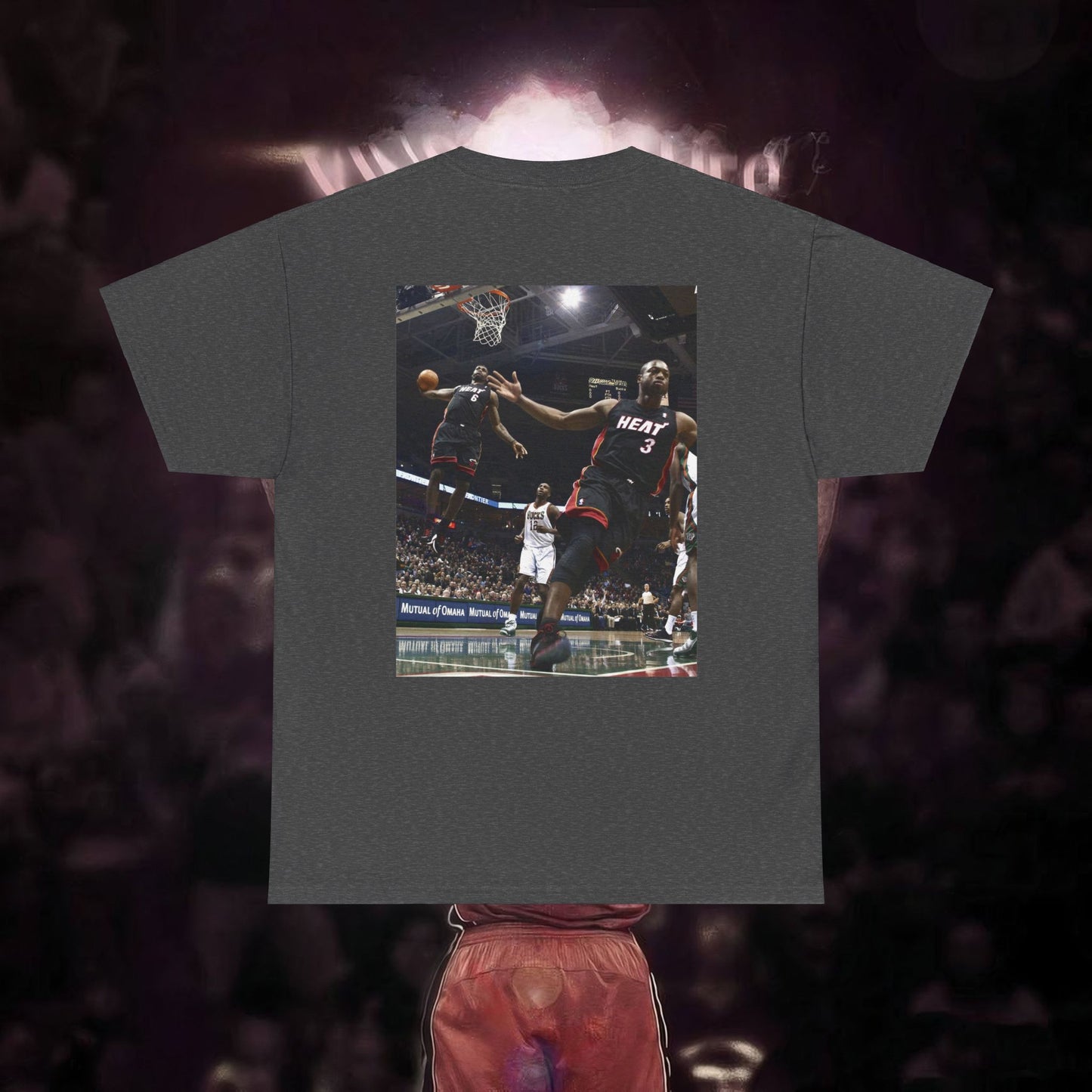 LeBron James Miami Heat Dunk Style Tribute T-Shirt