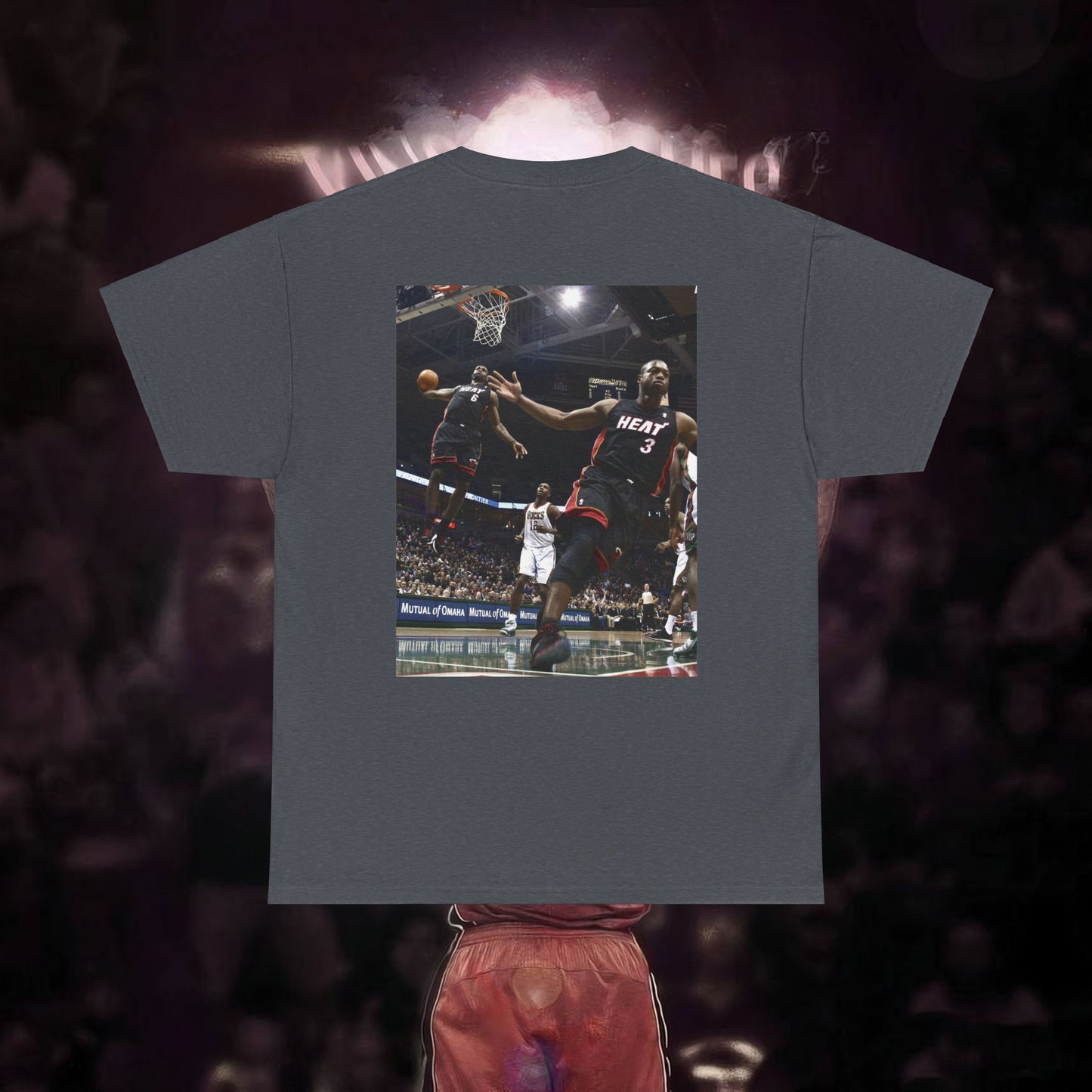 LeBron James Miami Heat Dunk Style Tribute T-Shirt