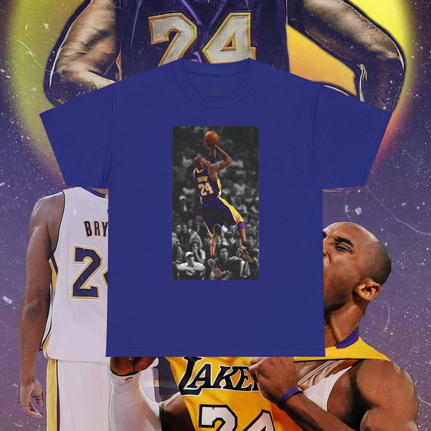 Kobe Bryant Signature Fadeaway & "Laker For Life" Tribute T-Shirt