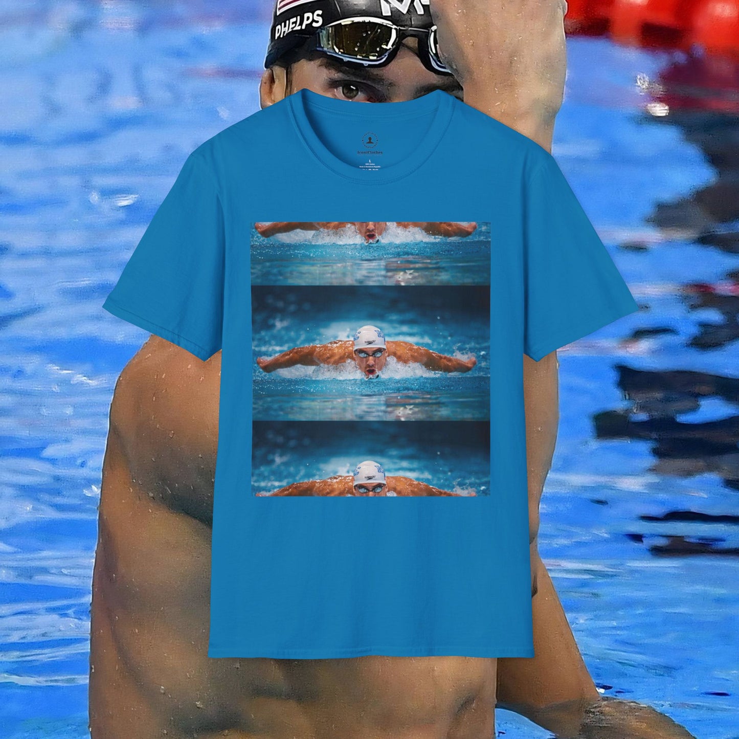 Michael Phelps: The Legend in Blue - Iconic T-Shirt