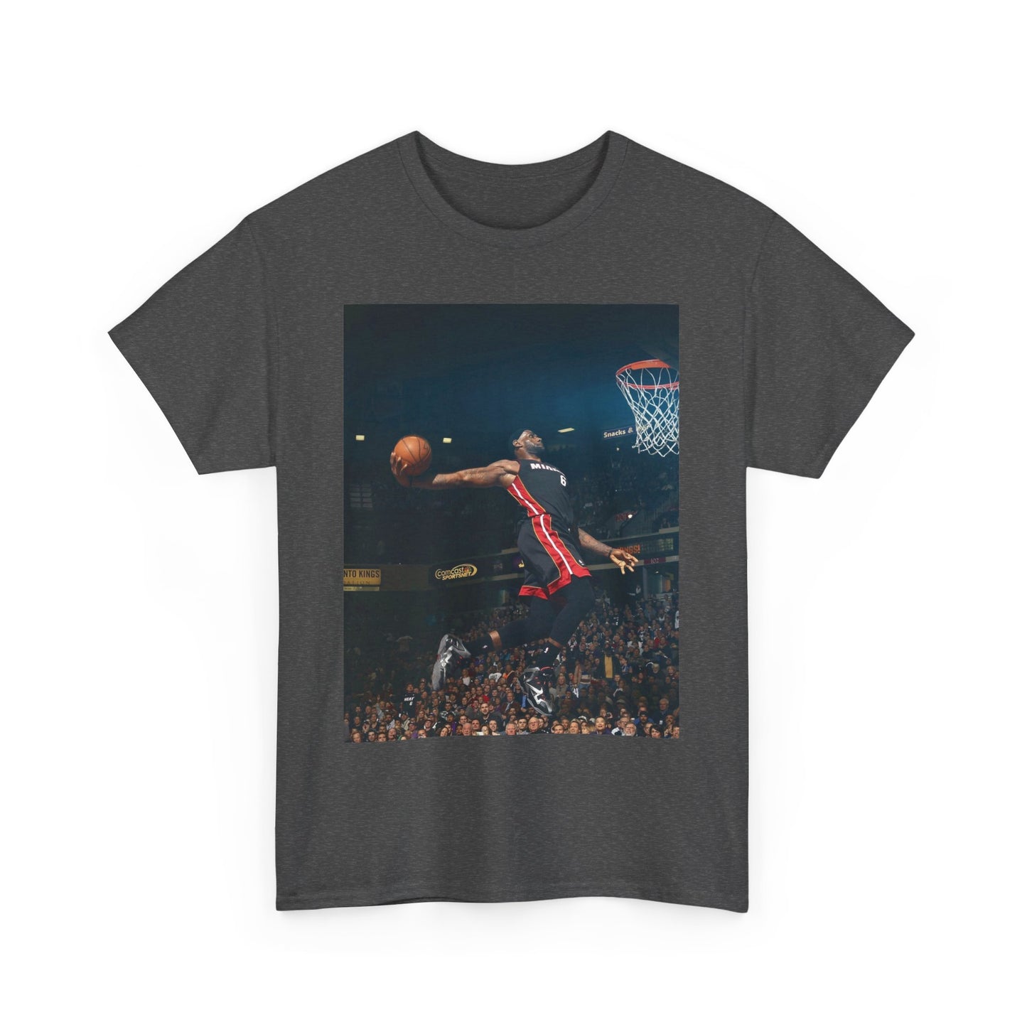 LeBron James Miami Heat Dunk Style Tribute T-Shirt