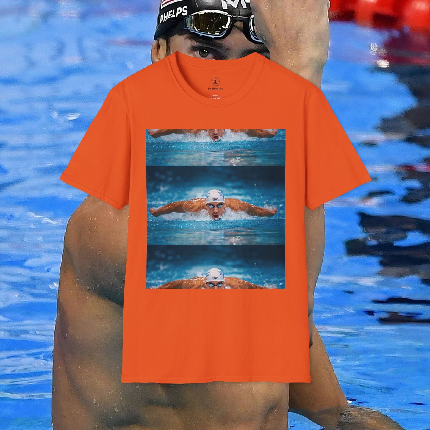 Michael Phelps: The Legend in Blue - Iconic T-Shirt