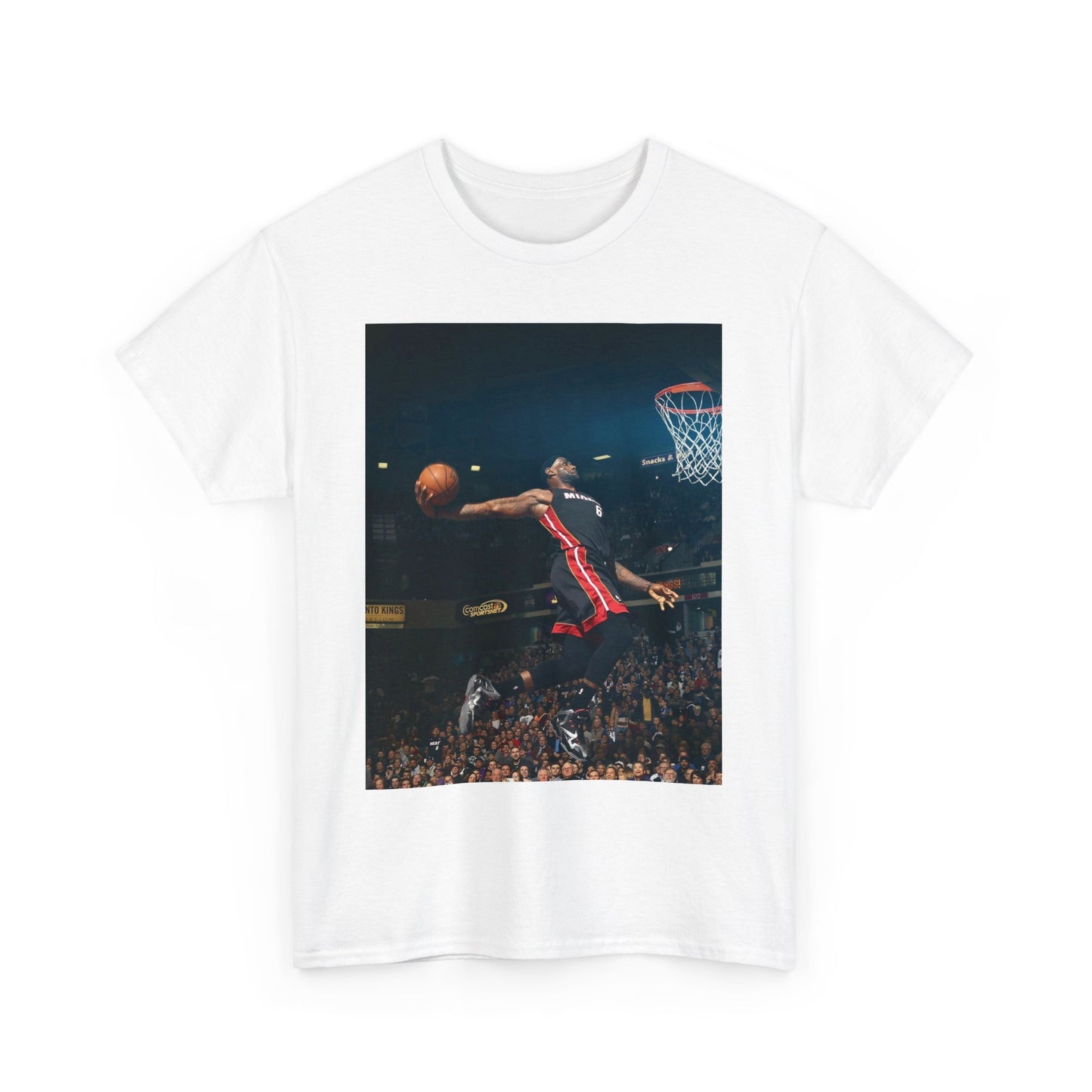 LeBron James Miami Heat Dunk Style Tribute T-Shirt