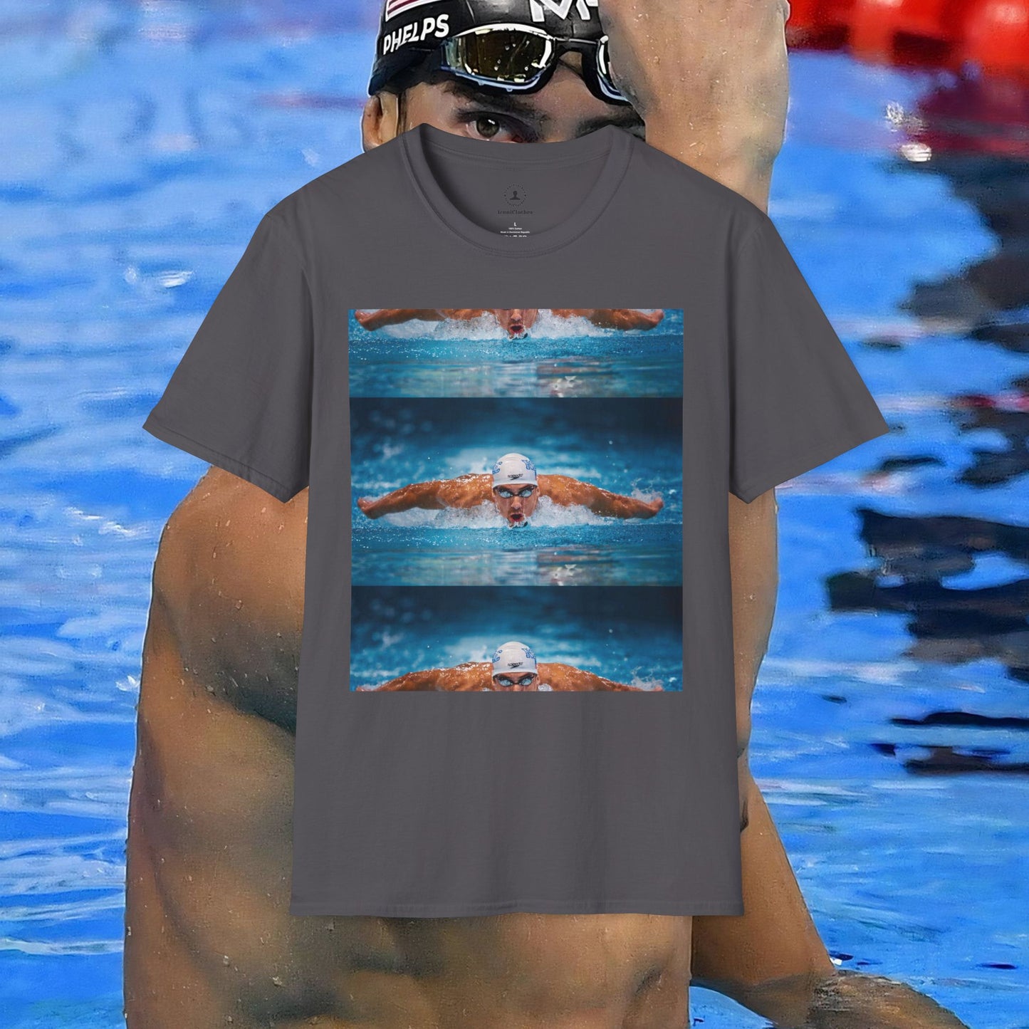 Michael Phelps: The Legend in Blue - Iconic T-Shirt