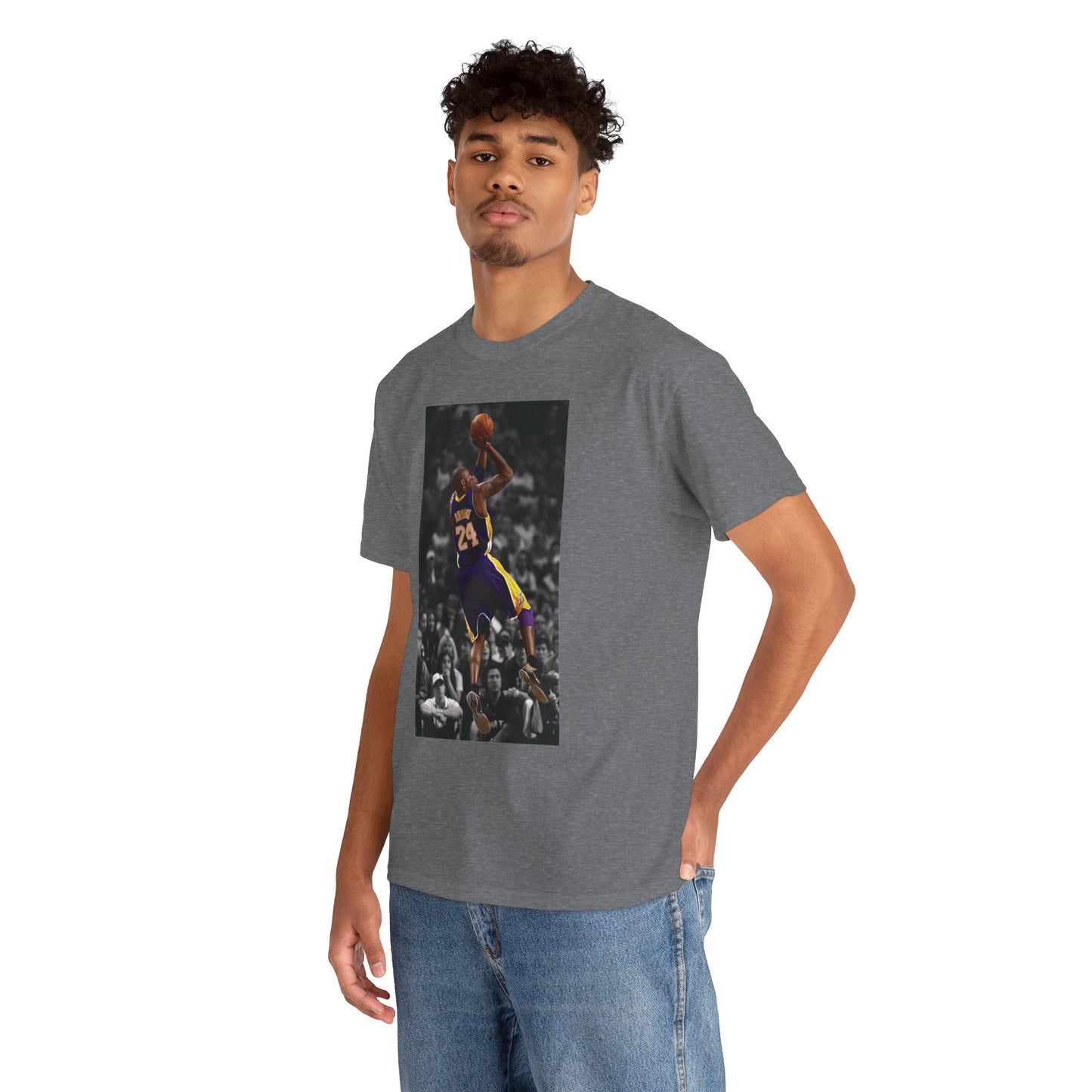 Kobe Bryant Signature Fadeaway & "Laker For Life" Tribute T-Shirt